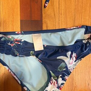 Kona Sol Navy Floral Swim Briefs